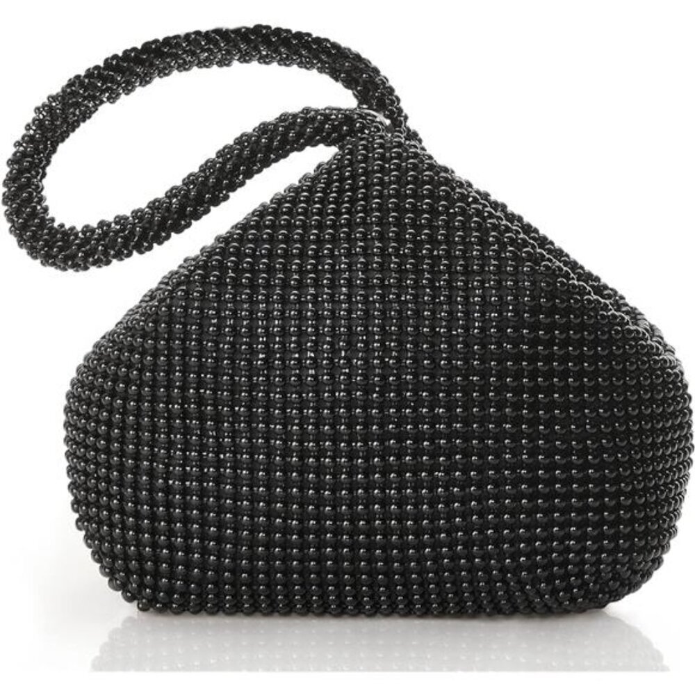 BABEYOND Women's Beaded Clutch Evening Bags Vintage Elegant Triangle Purse for